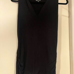 INC Black Sleeveless V-Neck Top